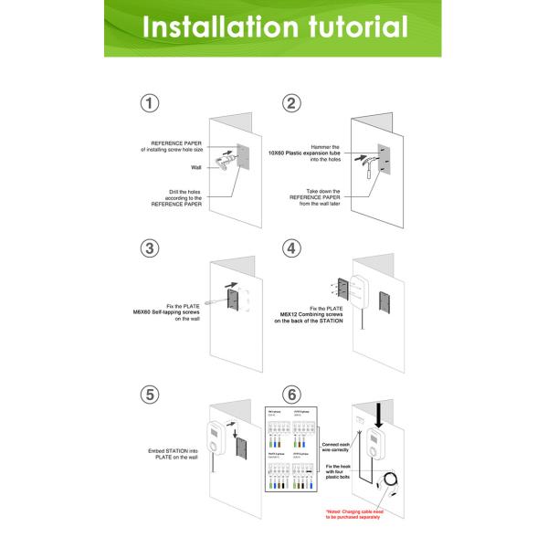 Electric Car Wall Box AC EV Charger 11kw 5m Wire 3phase 380v 16A With APP OEM ODM