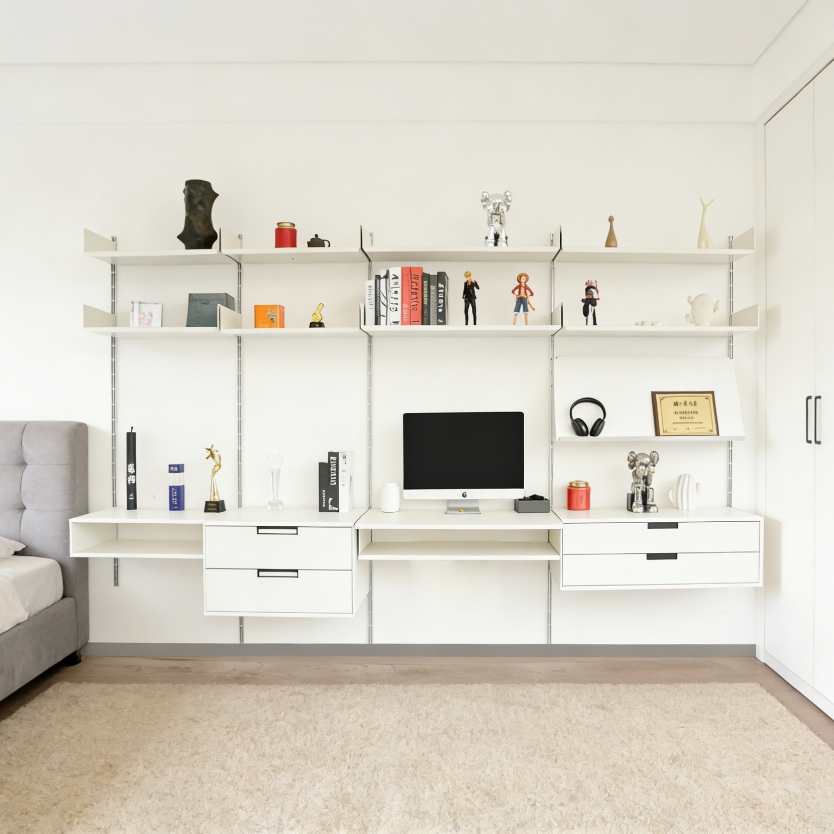 Metal Detachable Storage Rack Suitable for Assembling Living Room Multi-Room Use