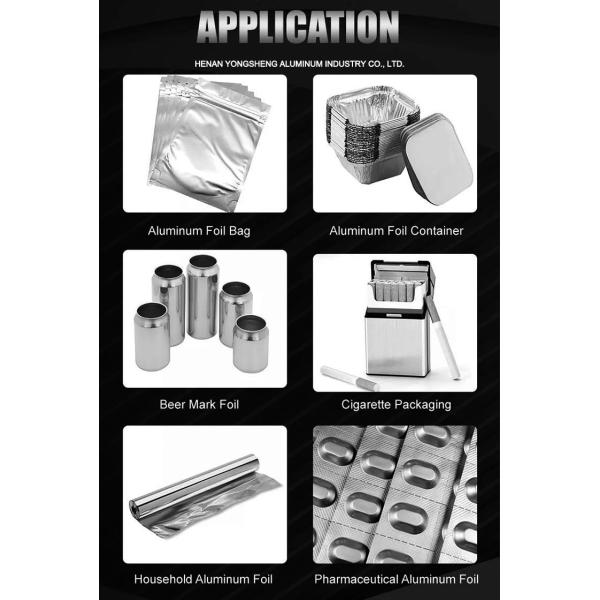 Customeried Silver Aluminum Alloy Foil Roll 6microns 8011 1100 Length