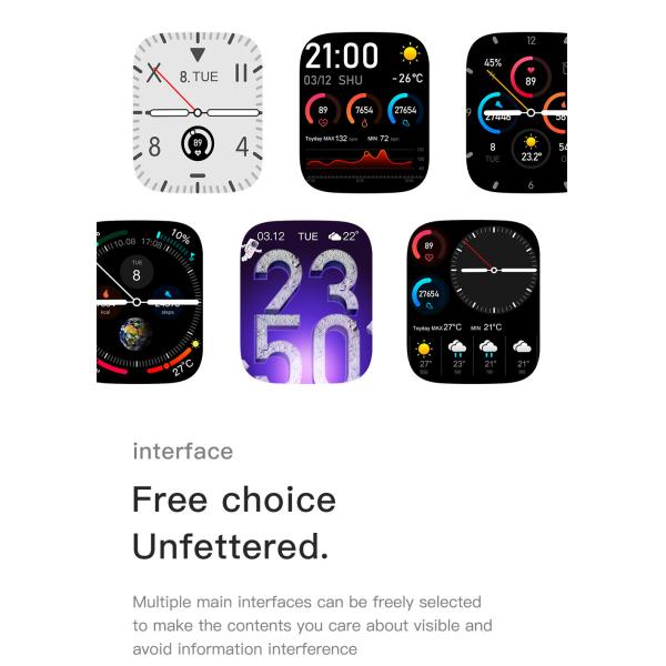 наручные часы экрана касания 5days, пригодный для носки браслет экрана касания IP67