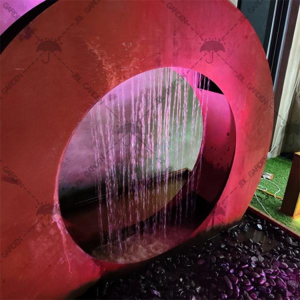 2mm Thick Corten Steel Metal Rain Curtain Water Feature Rusty