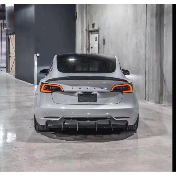 Tesla Model3 Carbon Fiber Front and Rear Lip Side Skirt Body Kit for Superior Fitment