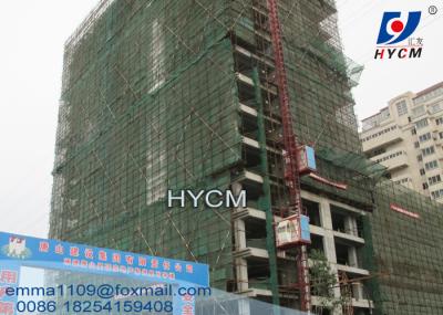 2 toneladas Construção Homem e material Elevador Gaiolas gêmeas Controle de inversor