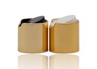 Chapeau noir ou blanc 24mm d'or de disque de chapeau brillant en aluminium cosmétique de dessus de pp de disque