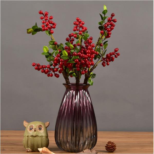 Christmas Berry Stem Artificial Plants Red and Blue Berries for All Festivals Occasion