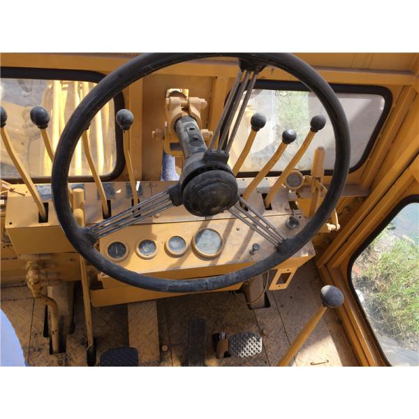 Used Motor Grader Komatsu GD505 S6D95L engine 10T weight with Original Paint