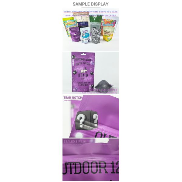 Custom Printed Smell Proof 100g 200g 3.5g Mylar Pouch Standing up Ziplock Doypack Aluminium Foil Pet Dog Cat Food Packaging Bag