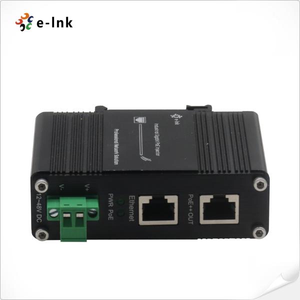 Injecteur industriel Gigabit 100W 802.3bt PoE++ (12 à 48VDC)