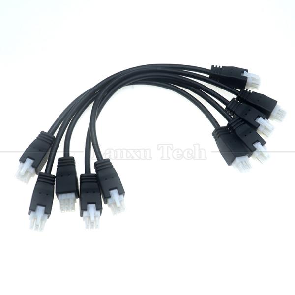 Overmolded Male to Male 6 Pin 2451350620 Molex Mini-Fit 4.2mm Pitch Connector Assembly Cable