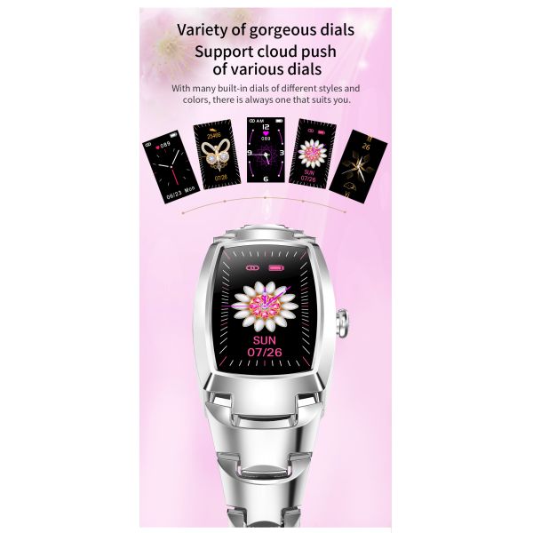 Eraysun Hot Sales H8pro Fashion Women Smartwatch for Android IOS Tracker Pressure Lady H8 Pro Smart Watches