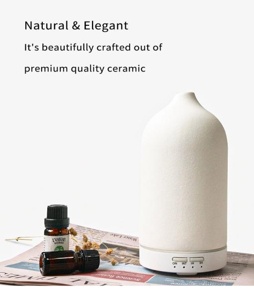 HOMEFISH Best Selling Smart Ultrasonic Luftbefeuchter Electric Essential Oil Huile Fragrance Diffuser Ceramic Aroma Diffuser