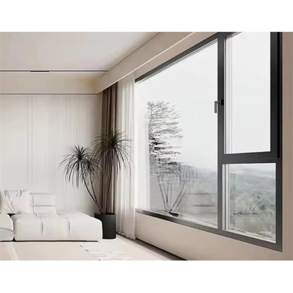 Двойные стеклянные алюминиевые окна для подвешивания занавесок в спальне