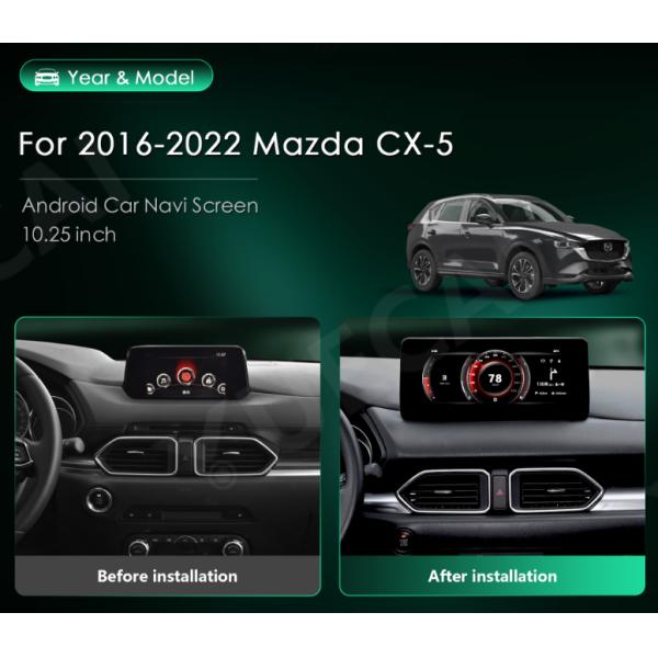 10.25 pouces Mazda CX-5 Cars Unité de tête Pour 2016-2022 Système d'origine Système Android CarPlay