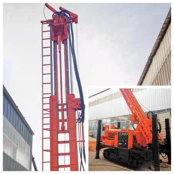 600m Drilling Depth Top Hammer Hydraulic Water Well Drill Rig For Construction