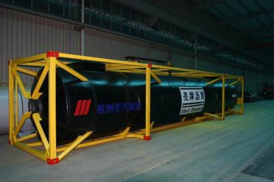 Carbon Steel Q345D Liquid 40Ft Iso Tank Container Storage Bitumen