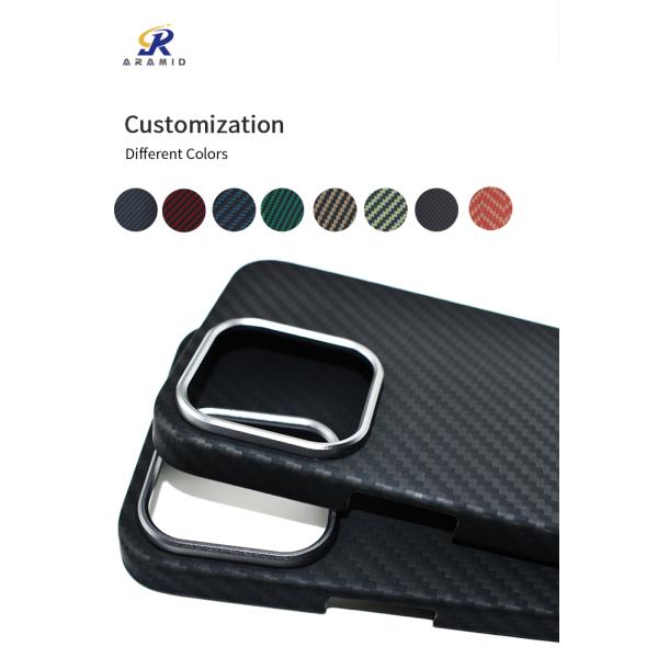 Радиотелеграф магнитной поддержки поручая сильный случай телефона волокна Aramid всасывания на iPhone 14