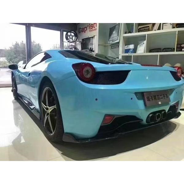 Para Ferrari 458 Kit de cuerpo de fibra de carbono 458 Kit de cuerpo de difusor de labios delanteros de fibra de carbono