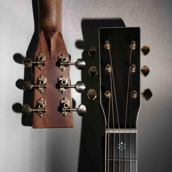 Custom Handmade OM-45 Model Acoustic Guitar with Nitro Finishing