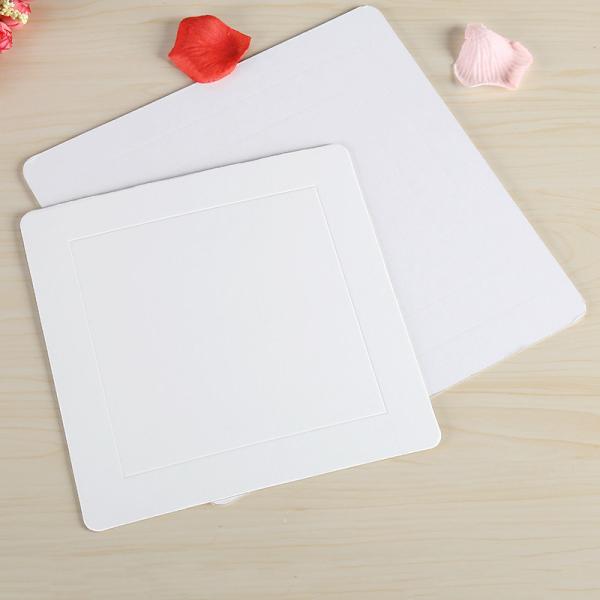 Square Silver Paper Cake Tray 12cm-33m Budget-Friendly Choice for Cake Shops