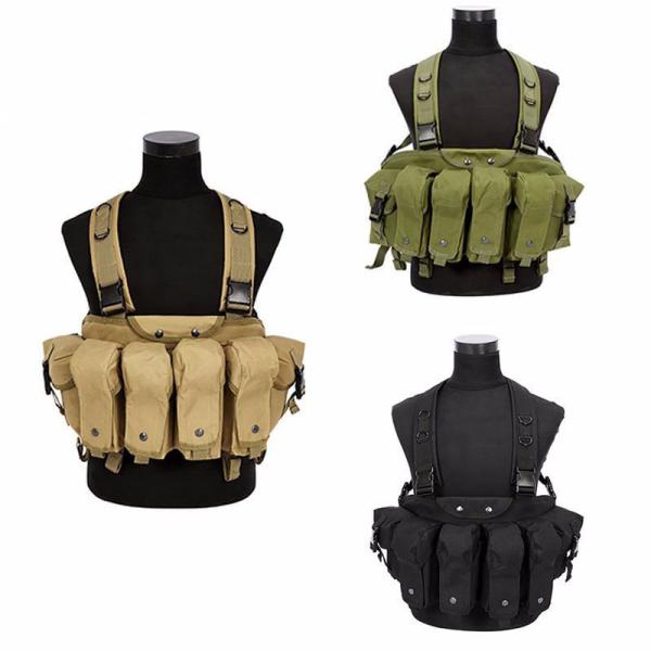 Nylon Polyester AK Tactical Vest Camouflage Interior Compartment