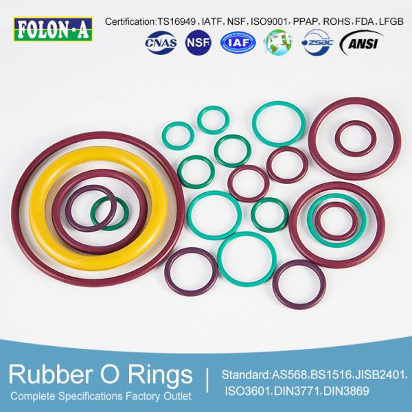 O-Rings Seals - Chemical Resistance Excellent Temperature -20 to +180°C High Elongation