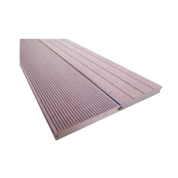 138x26mm Solid Board for Outdoor Decoration , Anti-slip Durable WPC Flooring