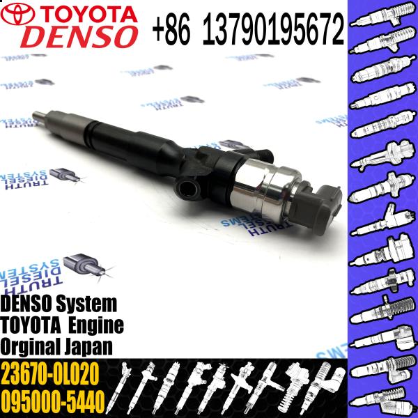 Injetor de combustível diesel novo 23670-0L020 095000-5440 para o motor de Toyota Hilux 1KD