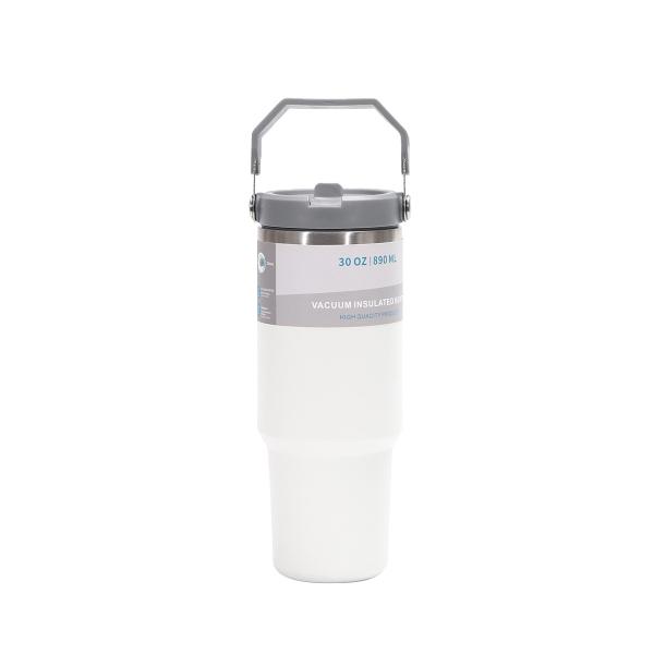 20/25/30oz Car Straw Cup Reusable Stainless Steel Beer Vacuum Insulated Thermos Cup 6-12 Hours