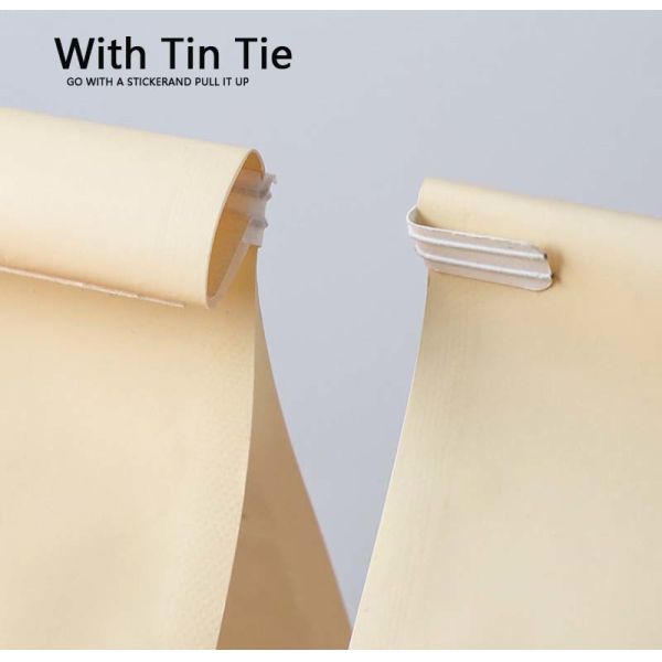 Custom Bread Bag With Tin Tie For Food Packaging