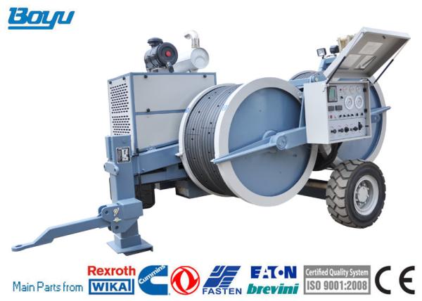 Diesel Engine 77kw 103hp Overhead Line Stringing Equipment 8tons for twin bundled conductos