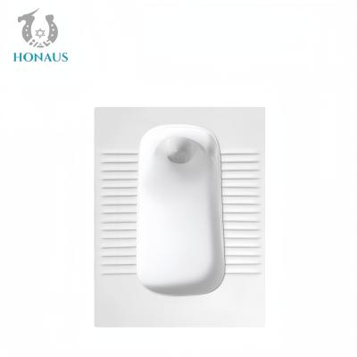 High Temp Ceramic Squatting Pan With S Bend Separately Sold