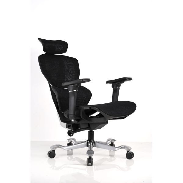 High Back Ergonomic Office Mesh Chair Racing Chair Black with 5D Armrest