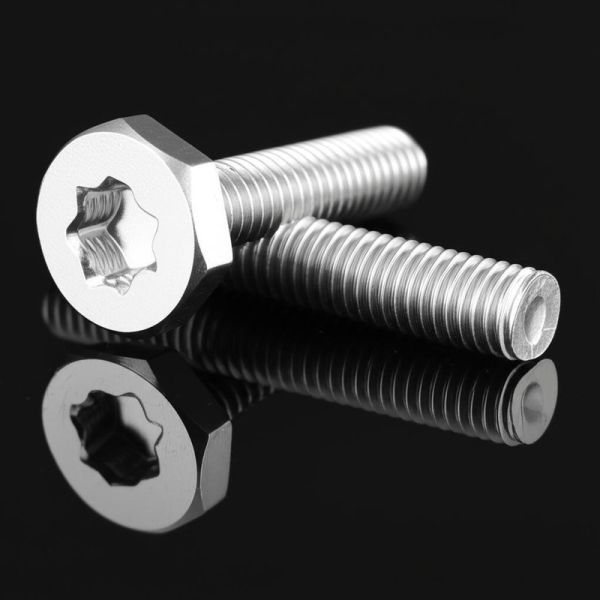 External Hexagon Stainless Steel Lock Screws Designed with Good Tensile Strength Providing Performance in Harsh Environments