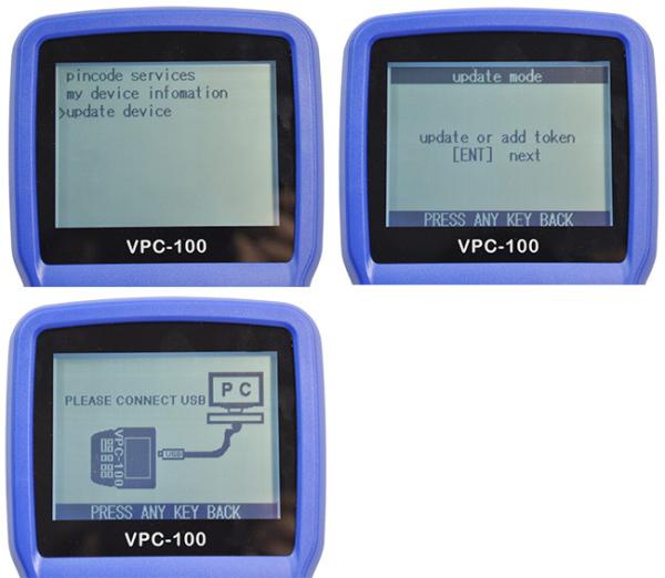 Hand-Held English Car Key Programmer , VPC-100 Pin Code Calculator