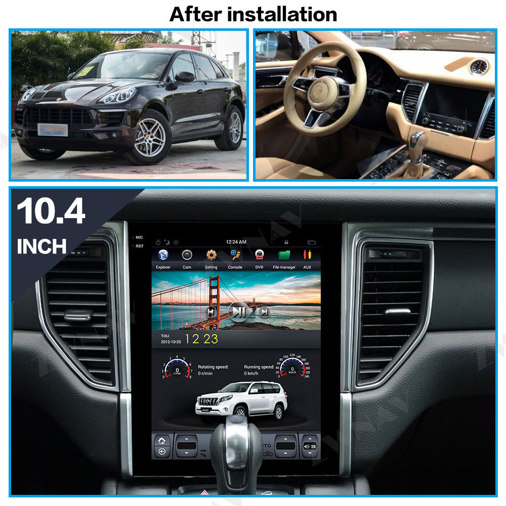 Андроид 10 блока автомобильного радиоприемника навигации главный carplay для Порше Macan 2014-2017