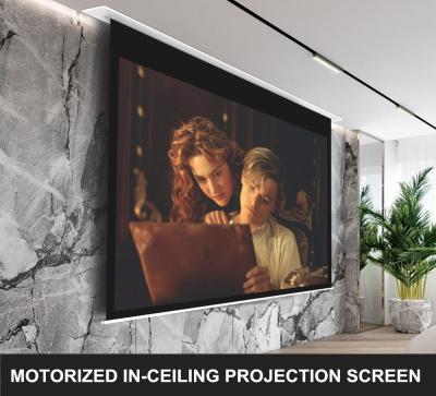 Aluminum Recessed Tab Tensioned Motorized Screen IR