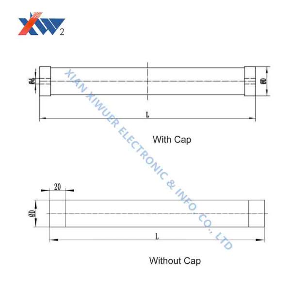 500W 800OHM resistores de alta frequência de alta tensão personalizados utilizados em equipamentos de alta frequência