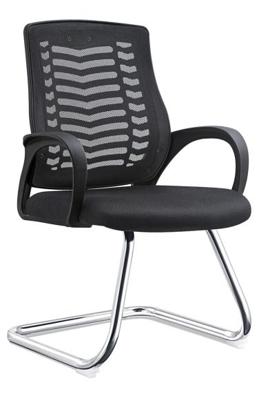 High Strength Group Room Chairs , Front Office Chairs For Heavy People, for meeting table, metal bending chrome leg