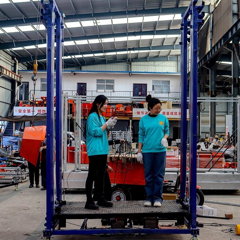 Electric Scaffold Lift for Painting | Portable 2-6m One Operator Platform