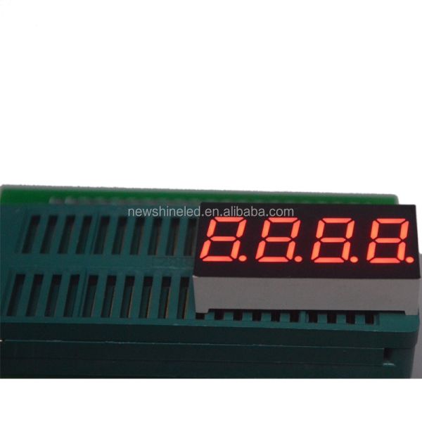 High Brightness LED 4 Digit 7 Segment Display 0.32 Inch Digit Size Suitable for Industrial and Consumer Electronics