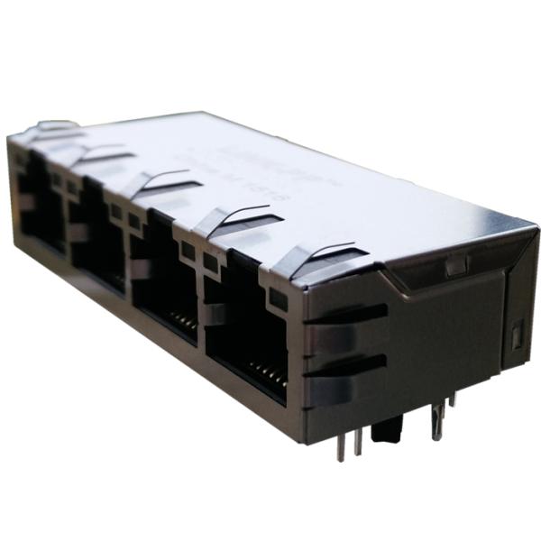 0826-1C4T-23 Multi-port RJ45 1x4 lan Rj-45 Port Gigabit Magjack Tab-up