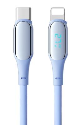 27W Fast Charging USB C to Lightning Cable with Digital Display 1m/2m CC60W/CL27W 3A