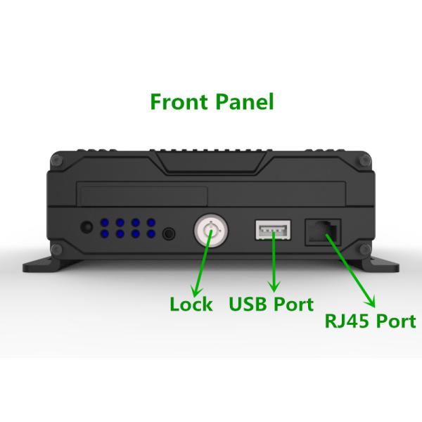 Mini 4CH 720P SD Card Mobile DVR 128GB Support 3G GPS WIFI Black