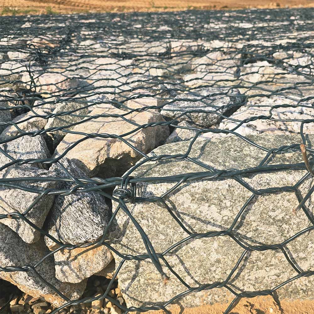 PVC Coated Hexagonal Gabion Mesh Cage for Retaining Wall & Slope Protection