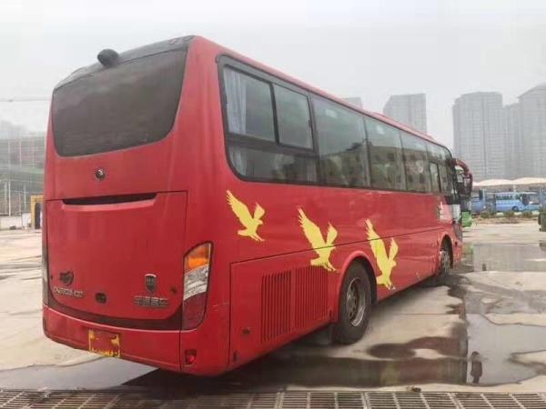 39 Seats 180KW 2013 Year Manual Transmission Yutong Red Used Passenger Bus