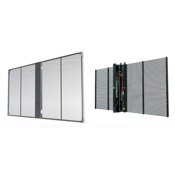 High Brightness P3.91-7.82mm Outdoor LED Mesh Display With 3840 Refresh Rate For Advertising
