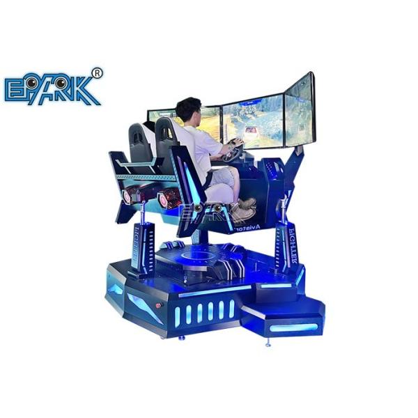 Three Axis Three Screen 9D VR Simulator VR Racing Car Double Seats Arcade Games