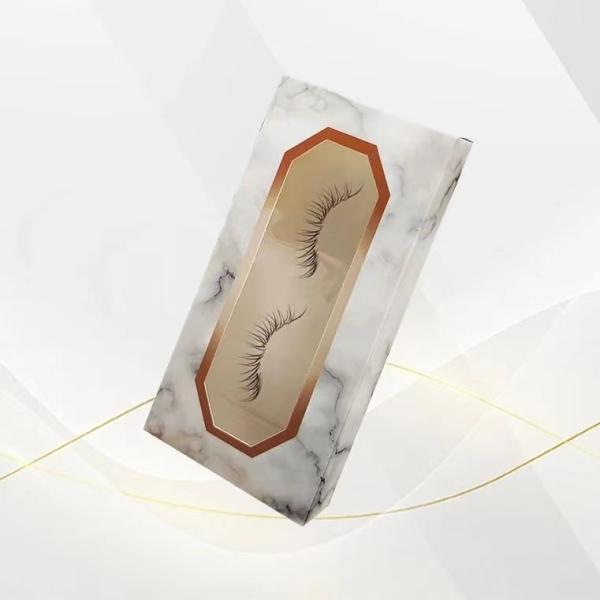 Chinese Factory Customized Elegant Eyelash Box Packaging with Window Display