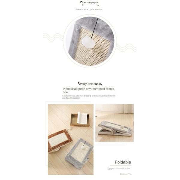 Fun Play Cats and Dogs Universal Pet Bed Cat Climbing Frame Triangle Cat Scratching Board Sharpening Claw Sisal Toy Bed