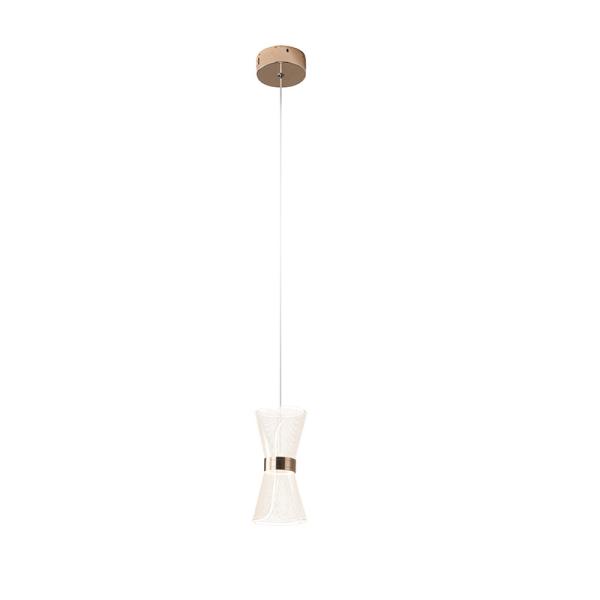 Chambre de séjour moderne Lampade montée à LED Chambre de lit lumineuse transparente Décoration de chevet Acrylique Pendant Light